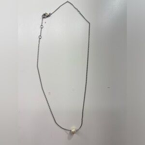 Pearl sterling silver necklace